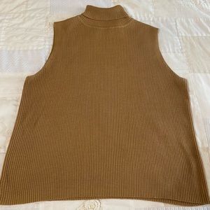 Women’s turtle neck sleeveless blouse